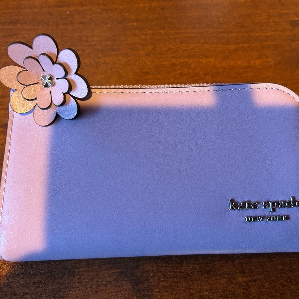 New Kate Spade Lavender Wallet/Card Case